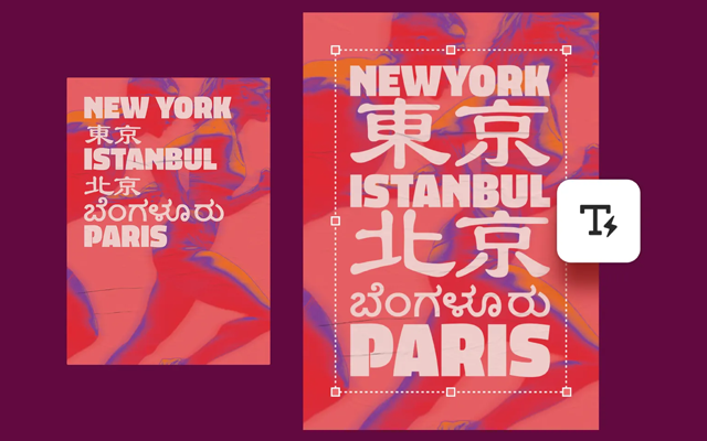 Typography and selections re‑imagined