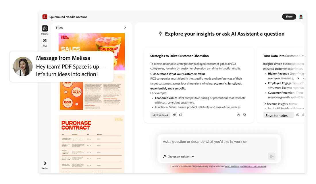 Adobe Acrobat Studio PDF Spaces Sharing