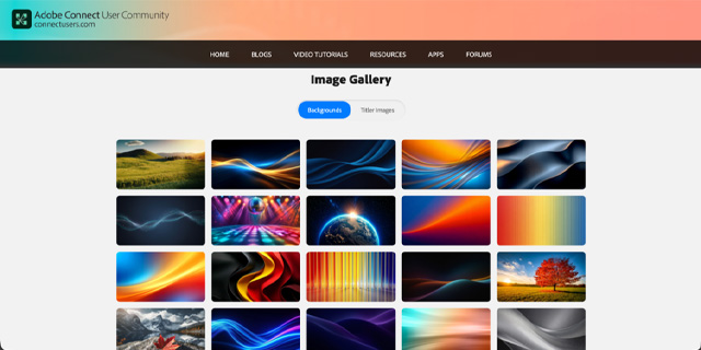Adobe Connect - Image Gallery