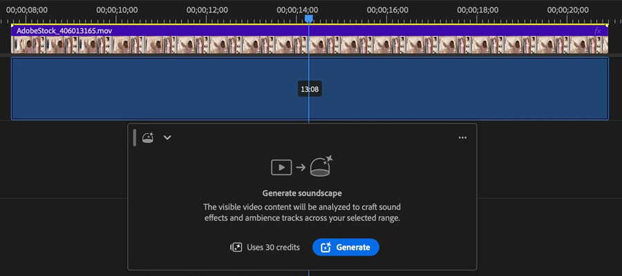 Generate Soundscape in Premiere Generate Soundscape in Premiere